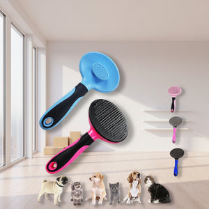 Pet Comb One-click Hair Removal Self-cleaning Comb To Remove Floating Hair Broken Hair Cat Comb Cleaning Beauty Brush