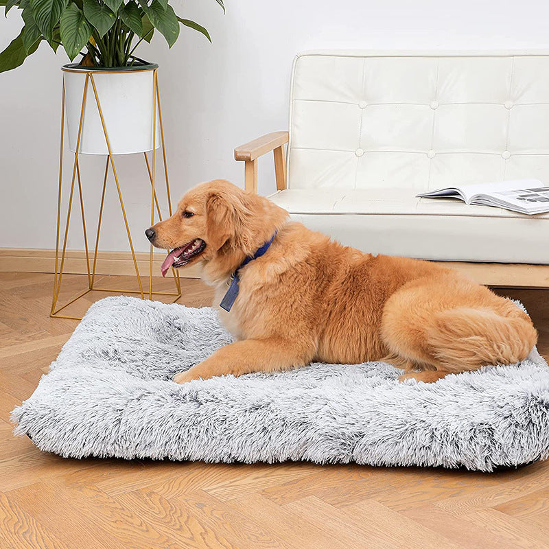 Plush Cat Kennel Dog Kennel Pet Kennel Long Hair Mat Large And Medium Small Dog Dog Bed Pet Supplies