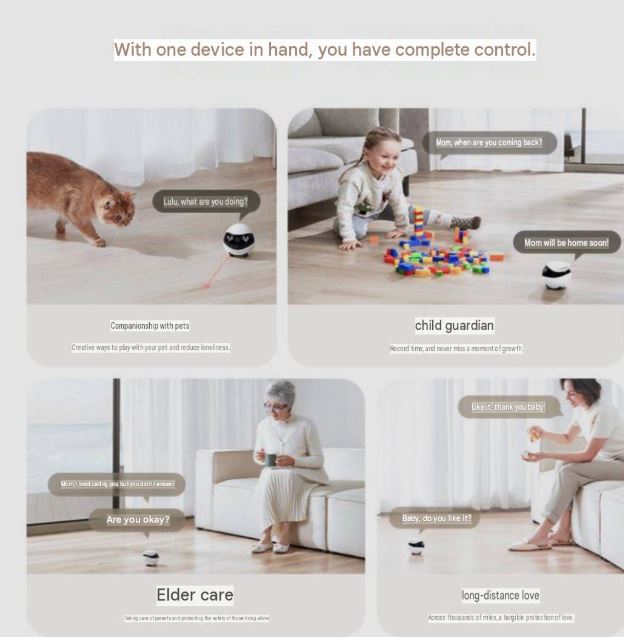 Enabot Ebo Air2 Smart Mobile Robot Camera Wireless Cat Companion Robot