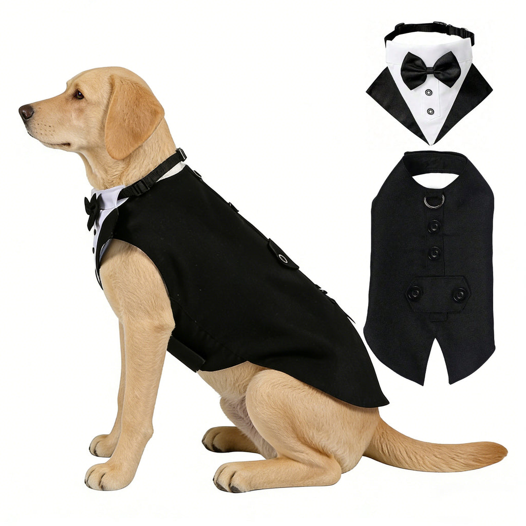 New Pet Clothes Wedding Dress Pet Scarf Wedding Pet Clothing Tuxedo