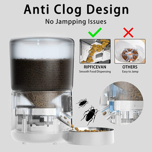 Pet Feeder Automatic 4L Remote Graffiti APP Timing Quantitative Cat And Dog Supplies WIFI Intelligent Feeding Machine