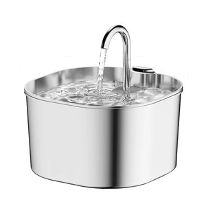 New Popular Pet Water Dispenser 2.2L Stainless Steel Pet Water Dispenser Cat Water Dispenser Water Feeder