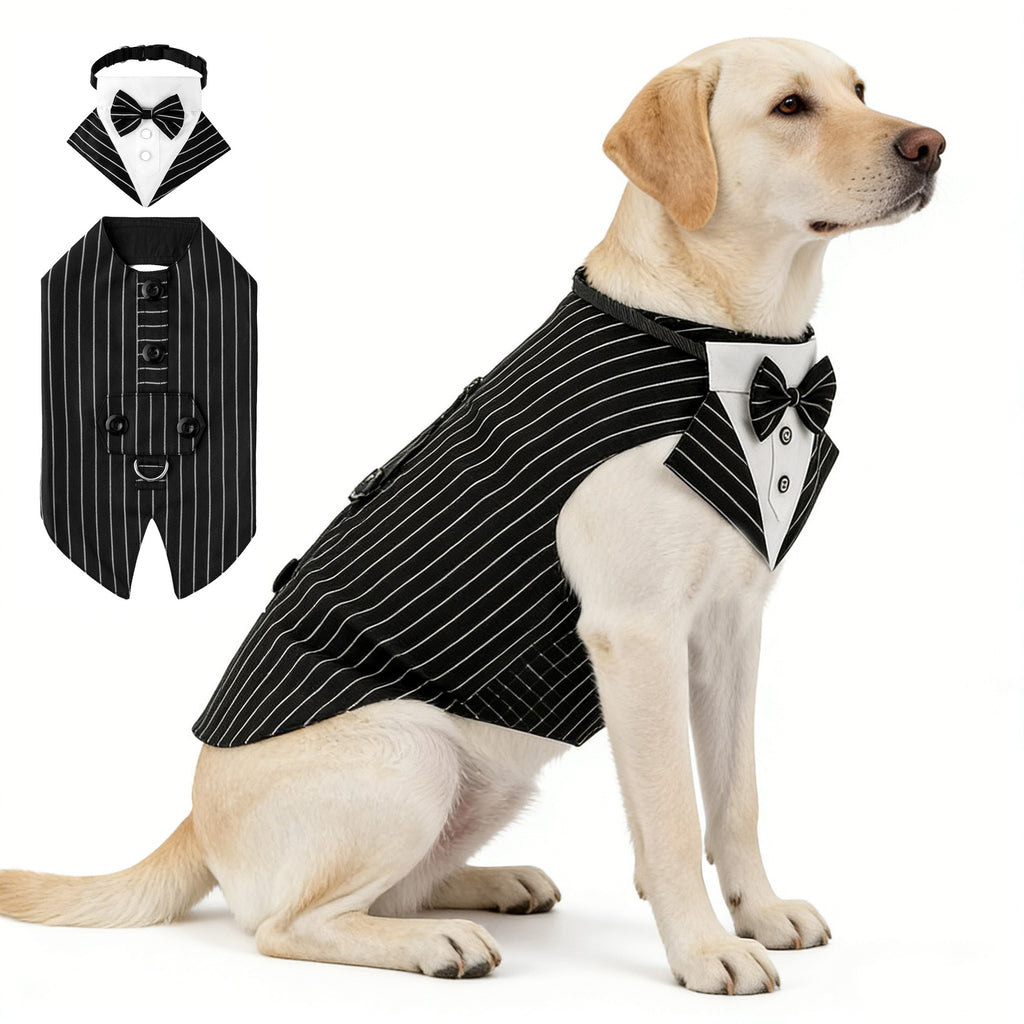 New Pet Clothes Wedding Dress Pet Scarf Wedding Pet Clothing Tuxedo