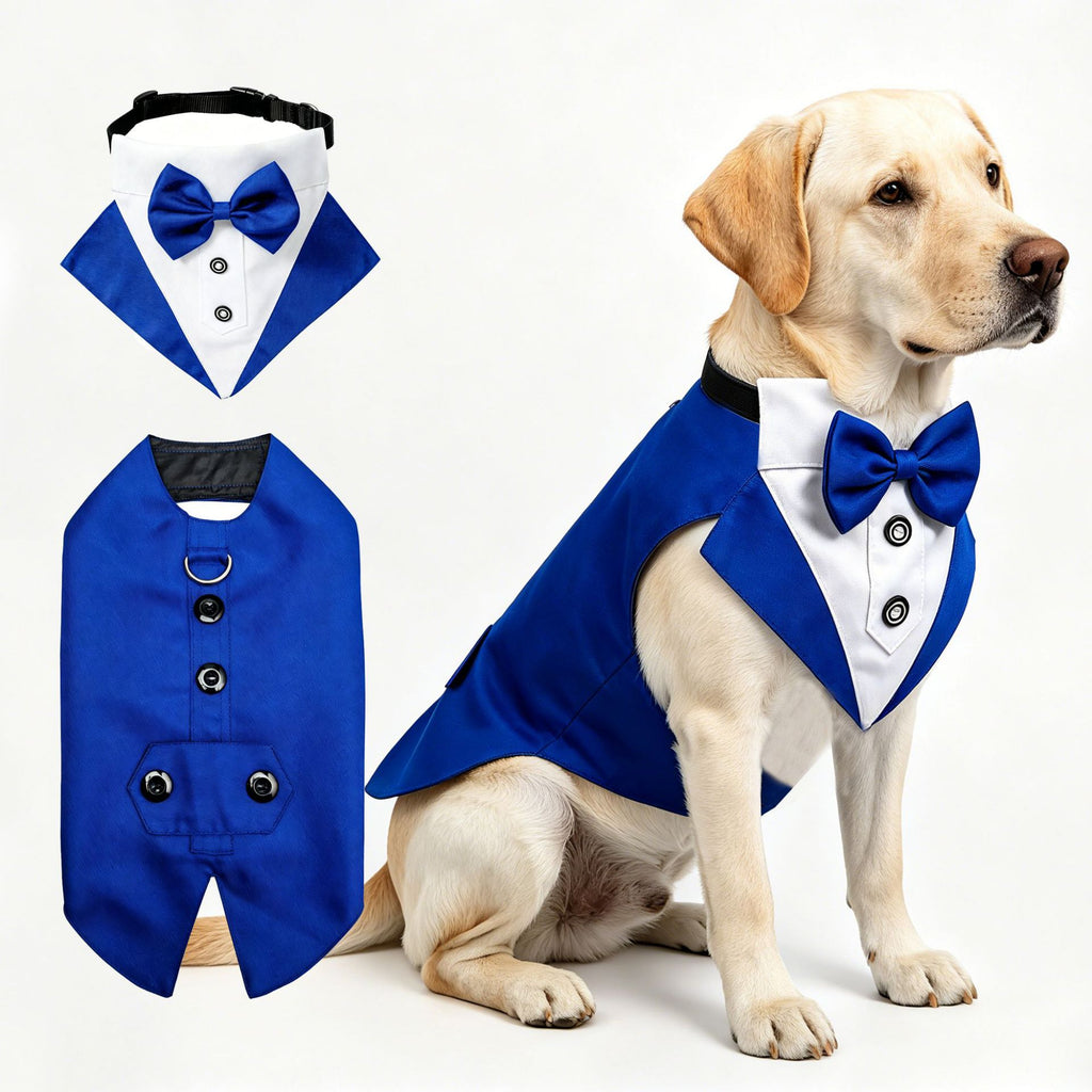 New Pet Clothes Wedding Dress Pet Scarf Wedding Pet Clothing Tuxedo