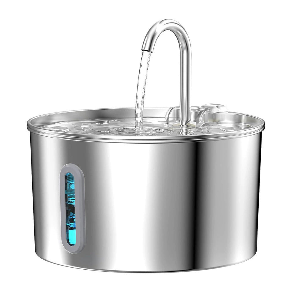 New Popular Pet Water Dispenser 2.2L Stainless Steel Pet Water Dispenser Cat Water Dispenser Water Feeder