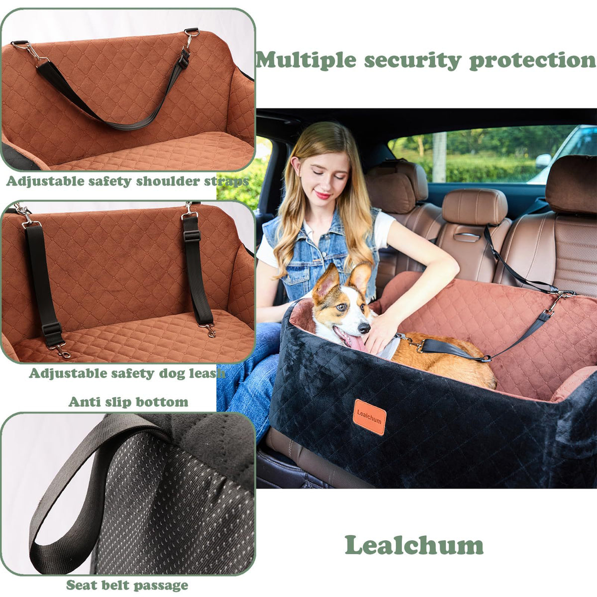 Cross-border Pet Kennel Dog Car Kennel Dog Sofa Bed For Outgoing Travellers Car Two-purpose Cushion Seat Car Kennel