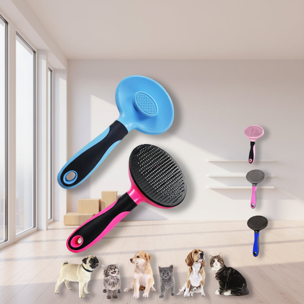 Pet Comb One-click Hair Removal Self-cleaning Comb To Remove Floating Hair Broken Hair Cat Comb Cleaning Beauty Brush