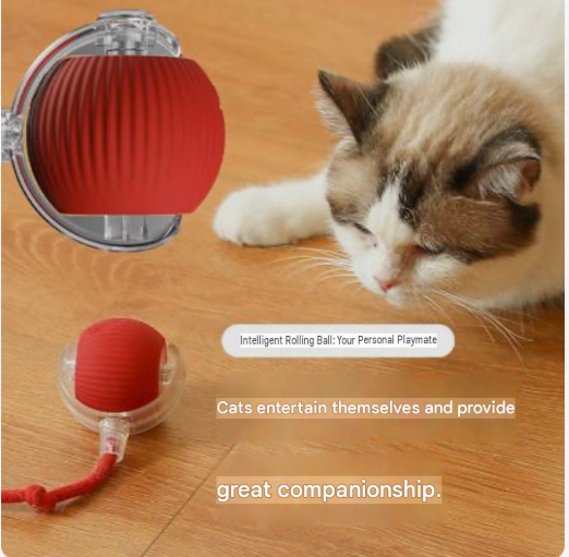 Automatic Rolling Interactive Pet Toy Ball